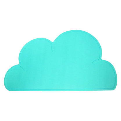เด็ก Cloud ซิลิโคน Placemat กันน้ำป้องกันสิ่งแวดล้อมนักเรียนตาราง Mat, White, Black, Yellow, Blue, Green, Light Pink, Dark Gray, Light Blue, Light Green, Light Gray, Dark  Pink