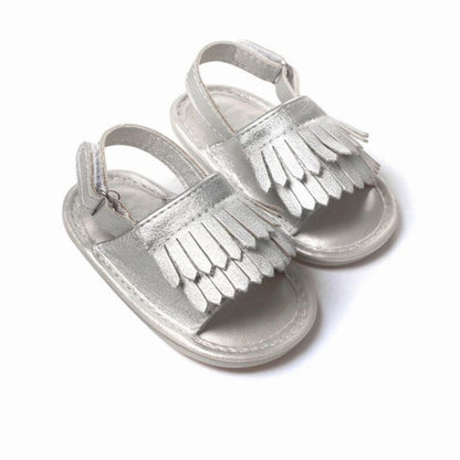 รองเท้าแตะเด็ก PU Fringed แฟชั่นลำลอง, 11cm/76g, 12cm/83g, 13cm/93g
