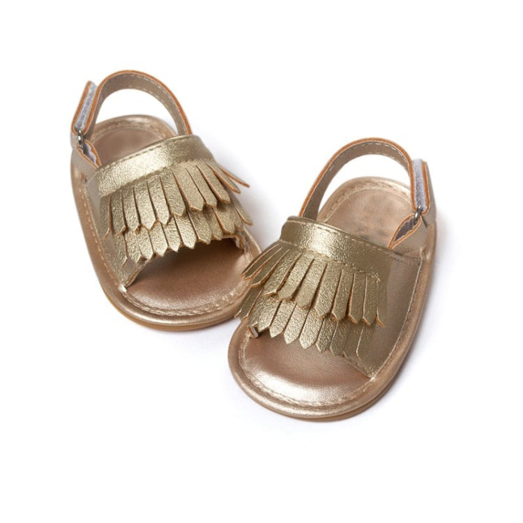 รองเท้าแตะเด็ก PU Fringed แฟชั่นลำลอง, 11cm/76g, 12cm/83g, 13cm/93g