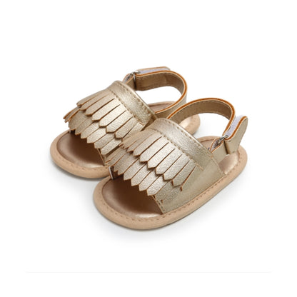 รองเท้าแตะเด็ก PU Fringed แฟชั่นลำลอง, 11cm/76g, 12cm/83g, 13cm/93g