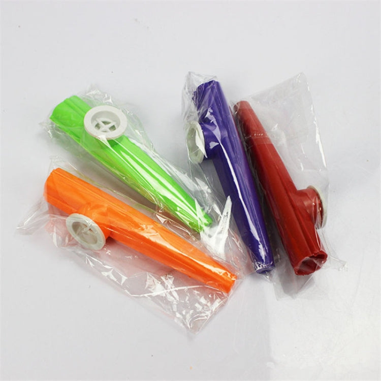 10PCS พลาสติก Kazoo เครื่องดนตรีสำหรับเด็ก, การจัดส่งสีแบบสุ่ม, 10PCS Kazoo