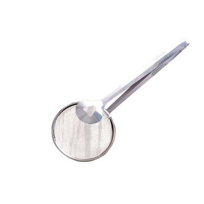 ช้อนตะแกรงระบายน้ำอาหารทอดสแตนเลสพร้อมคลิปหนีบ, Net Spoon with Clip