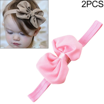 2 ชิ้นที่คาดผมเด็กริบบิ้นชีฟองโบว์เด็กรัดผมที่คาดผม