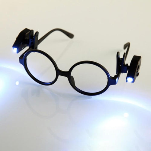 ไฟฉาย LED ขนาดเล็กแบบคลิปหนีบแว่นแบบปรับได้ไฟอ่านหนังสือ