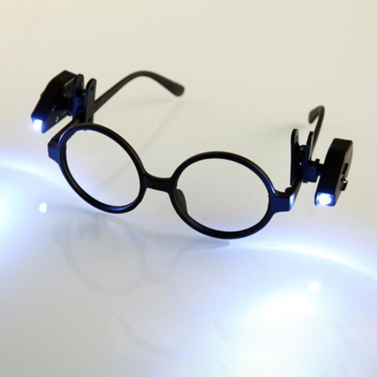 ไฟฉาย LED ขนาดเล็กแบบคลิปหนีบแว่นแบบปรับได้ไฟอ่านหนังสือ