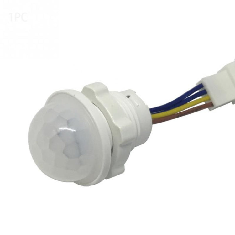 ในร่ม กลางแจ้ง แสงอินฟราเรด เซนเซอร์ตรวจจับการเคลื่อนไหว หน่วงเวลา PIR สวิตช์ LED Sensitive Night Lamp, AC 220V