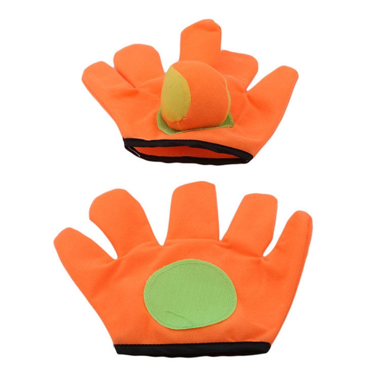 กีฬากลางแจ้งของเล่นเด็ก Plush Sticky Ball Catching ถุงมือ ชุด, S, L