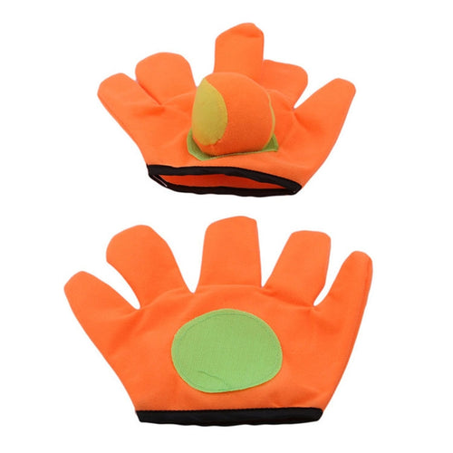 กีฬากลางแจ้งของเล่นเด็ก Plush Sticky Ball Catching ถุงมือ ชุด, S, L