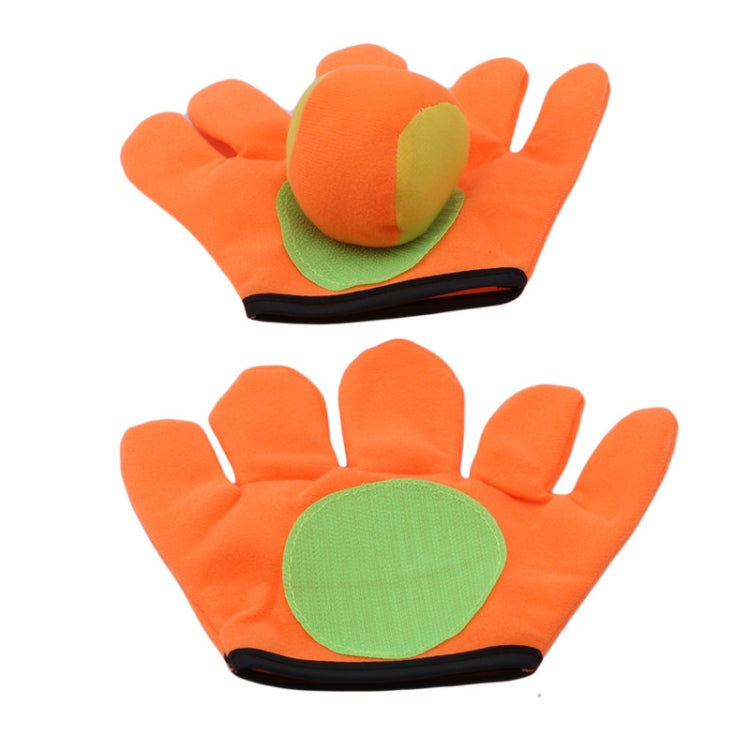 กีฬากลางแจ้งของเล่นเด็ก Plush Sticky Ball Catching ถุงมือ ชุด, S, L