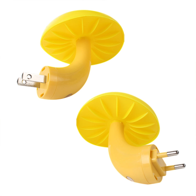 เห็ดผนังซ็อกเก็ตโคมไฟควบคุมแสงเซนเซอร์ Night Light ห้องนอนตกแต่งบ้าน, US Plug