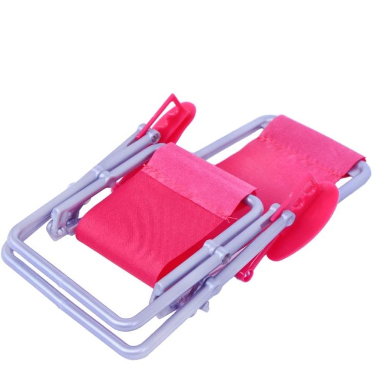 1:6 เก้าอี้ชายหาดผ้าใบพับได้สำหรับตุ๊กตาบาร์บี้, Folding Canvas Beach Chair