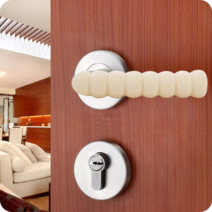 10 PCS เด็กทารกความปลอดภัย Doorknob Pad กรณีเกลียว Anti-collision Security มือจับประตูแขนป้องกัน