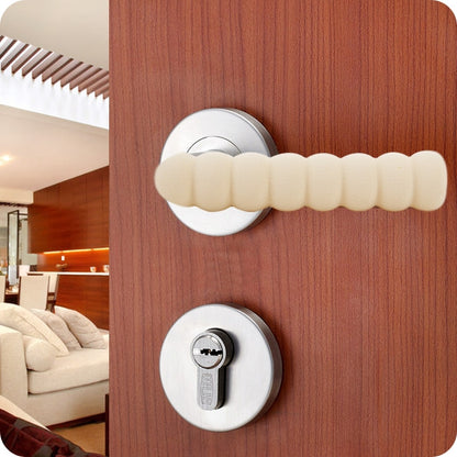 10 PCS เด็กทารกความปลอดภัย Doorknob Pad กรณีเกลียว Anti-collision Security มือจับประตูแขนป้องกัน