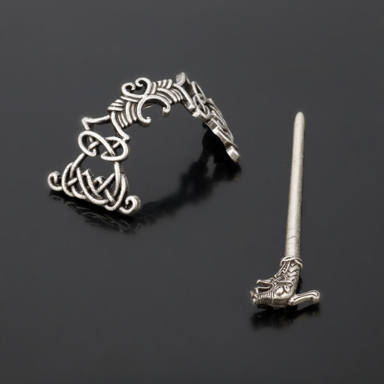 ขนาดใหญ่เซลติกส์ Knots Crown Hairpins เครื่องประดับ Vintage ไวกิ้ง Runes ผู้หญิงสาว Hairpin คลิปผม Stick สไลด์อุปกรณ์เสริม