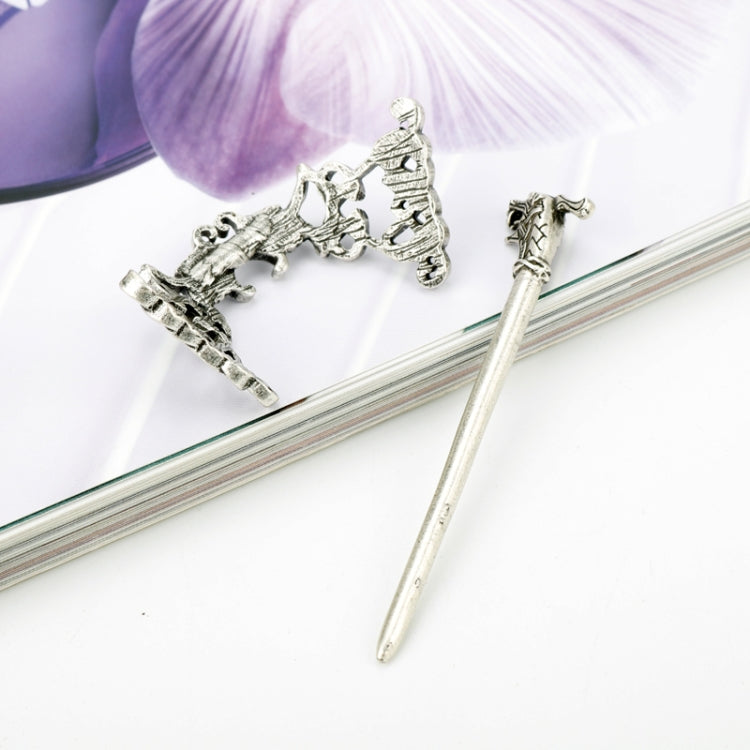 ขนาดใหญ่เซลติกส์ Knots Crown Hairpins เครื่องประดับ Vintage ไวกิ้ง Runes ผู้หญิงสาว Hairpin คลิปผม Stick สไลด์อุปกรณ์เสริม