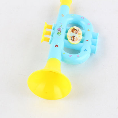 3 PCS น่ารักการ์ตูนทรัมเป็ตพลาสติกของเล่นเด็กดนตรี, การจัดส่งสีแบบสุ่ม