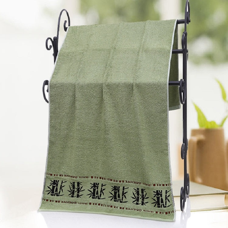 ผ้าเช็ดตัวใยไผ่หมึกไม้ไผ่ธรรมดาหนาดูดซับนุ่มสำหรับผู้ใหญ่