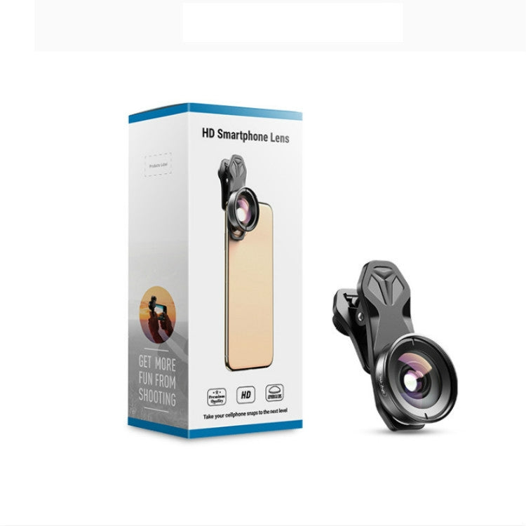 APEXEL APL-HB195 195 Degrees Fisheye Professional HD เลนส์ภายนอกสำหรับโทรศัพท์มือถือภายนอก, 195 Degrees Fisheye