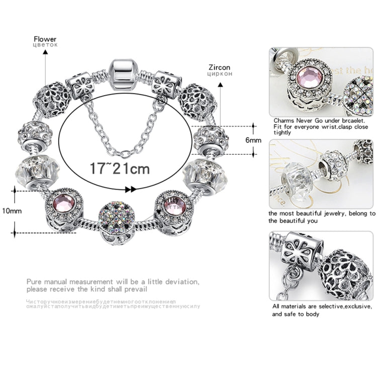 2 ชิ้นผู้หญิงแฟชั่นที่เรียบง่าย Panjia โอปอลคริสตัลสร้อยข้อมือโลหะผสม, 17cm, 18cm, 19cm, 20cm