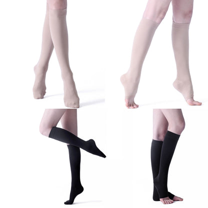 Unisex Medical Shaping ถุงเท้ายืดหยุ่นรองหลอดการบีบอัดถุงน่องเส้นเลือดขอดทางการแพทย์, L