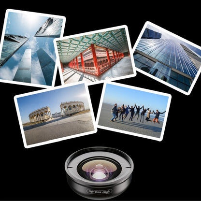APEXEL APL-HB110 110 Degrees Wide Angle Professional HD External Mobile Phone Universal เลนส์, 110 Degrees Wide Angle