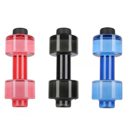 2 PCS 550ML ถ้วยดัมเบลฟิตเนสกีฬาขวดพลาสติกบุคลิกภาพถ้วย
