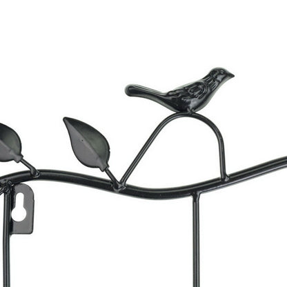 2 ชิ้น Wrought Iron Birds รูปแบบตกแต่งตะขอเสื้อผ้าที่เรียบง่าย