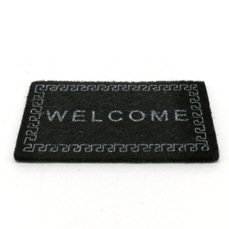 Handmade จำลองบ้านตุ๊กตาอุปกรณ์เสริม Welcome Pad แผ่นพื้นรุ่น