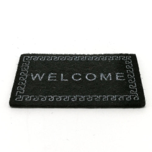 Handmade จำลองบ้านตุ๊กตาอุปกรณ์เสริม Welcome Pad แผ่นพื้นรุ่น