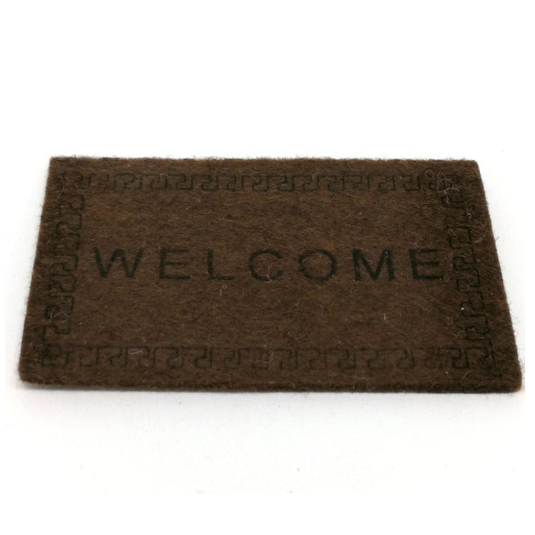 Handmade จำลองบ้านตุ๊กตาอุปกรณ์เสริม Welcome Pad แผ่นพื้นรุ่น