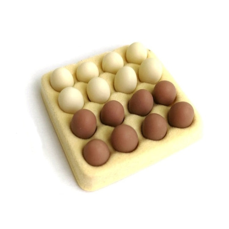 กล่องไข่จิ๋วบ้านตุ๊กตาพร้อมของเล่นโมเดลไข่ 16 ฟอง, Mini Egg Box