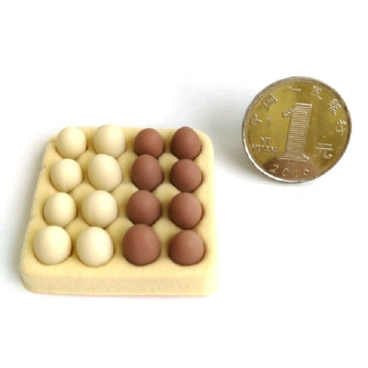 กล่องไข่จิ๋วบ้านตุ๊กตาพร้อมของเล่นโมเดลไข่ 16 ฟอง, Mini Egg Box