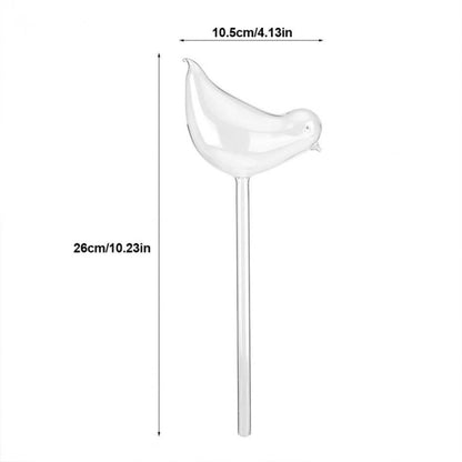 Bird Shape Flower Plant อุปกรณ์รดน้ำอัตโนมัติแก้วใสรดน้ำกระป๋อง, Bird Shape Watering Device