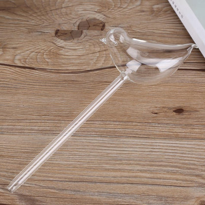 Bird Shape Flower Plant อุปกรณ์รดน้ำอัตโนมัติแก้วใสรดน้ำกระป๋อง, Bird Shape Watering Device