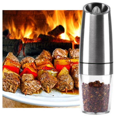 เครื่องบดเกลือพริกไทยไฟฟ้าอัตโนมัติพร้อมไฟ LED, Automatic Electric Pepper Grinder
