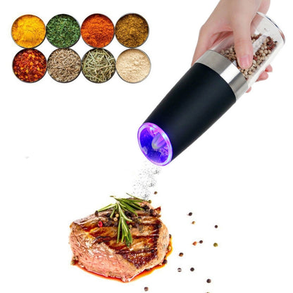 เครื่องบดเกลือพริกไทยไฟฟ้าอัตโนมัติพร้อมไฟ LED, Automatic Electric Pepper Grinder