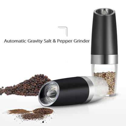 เครื่องบดเกลือพริกไทยไฟฟ้าอัตโนมัติพร้อมไฟ LED, Automatic Electric Pepper Grinder