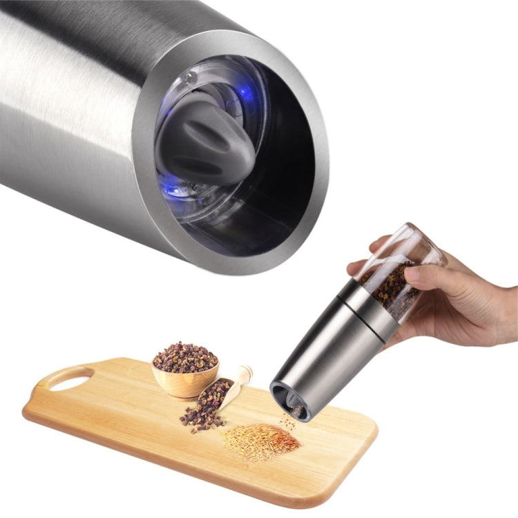เครื่องบดเกลือพริกไทยไฟฟ้าอัตโนมัติพร้อมไฟ LED, Automatic Electric Pepper Grinder