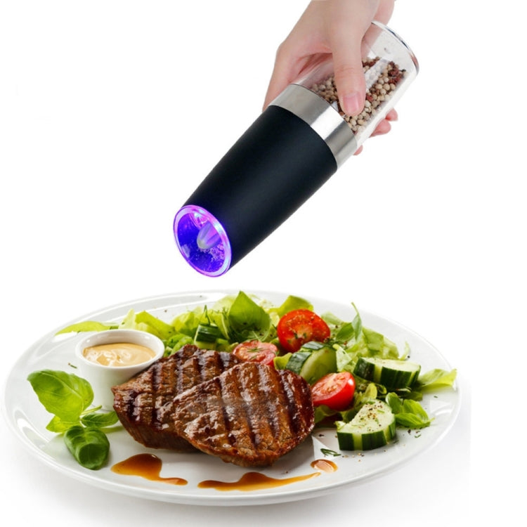 เครื่องบดเกลือพริกไทยไฟฟ้าอัตโนมัติพร้อมไฟ LED, Automatic Electric Pepper Grinder