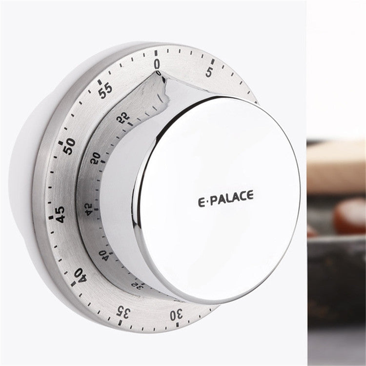 E-PALACE Magnet Timer Kitchen Stainless Steel Timer Creative Alarm Clock เชิงกล เตือนความจำ นับถอยหลัง Pomodoro, E-PALACE Magnet Timer
