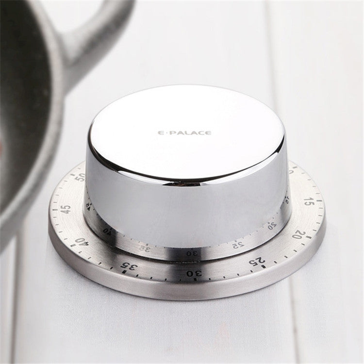 E-PALACE Magnet Timer Kitchen Stainless Steel Timer Creative Alarm Clock เชิงกล เตือนความจำ นับถอยหลัง Pomodoro, E-PALACE Magnet Timer