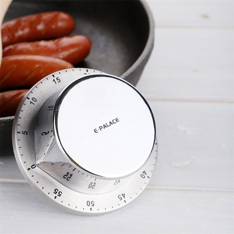 E-PALACE Magnet Timer Kitchen Stainless Steel Timer Creative Alarm Clock เชิงกล เตือนความจำ นับถอยหลัง Pomodoro, E-PALACE Magnet Timer