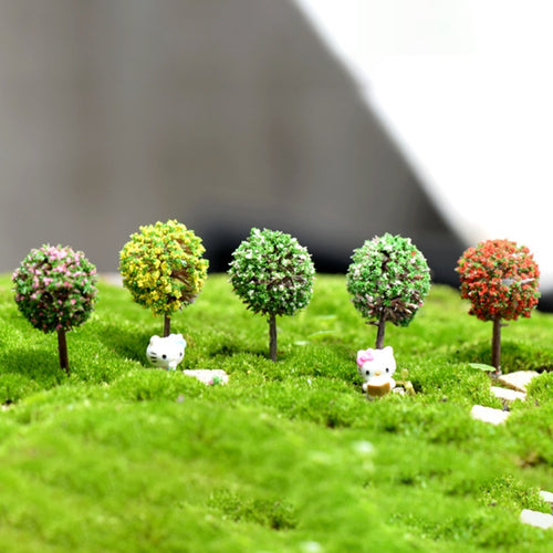 3 PCS ต้นไม้ประดิษฐ์ขนาดเล็กสวนตกแต่งบ้านจัดส่งสีแบบสุ่ม, Artificial Tree Decoration