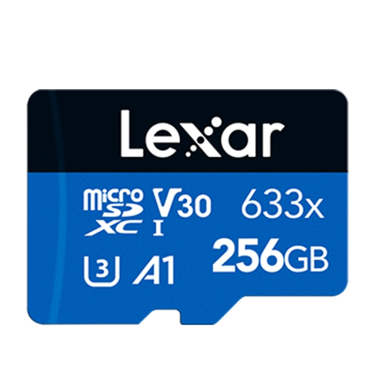 Lexar 633x256GB โทรศัพท์มือถือความเร็วสูงกล้องหน่วยความจำ TF Card Switch Expansion Driving Recorder Dedicated Storage Flash Memory Card, 256GB