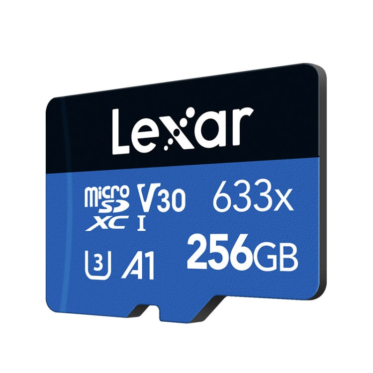 Lexar 633x256GB โทรศัพท์มือถือความเร็วสูงกล้องหน่วยความจำ TF Card Switch Expansion Driving Recorder Dedicated Storage Flash Memory Card, 256GB