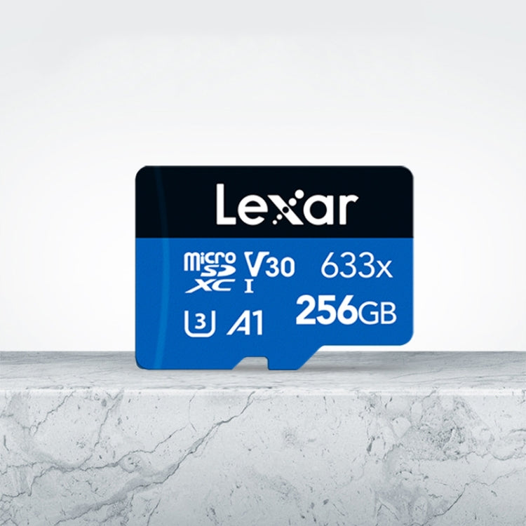 Lexar 633x256GB โทรศัพท์มือถือความเร็วสูงกล้องหน่วยความจำ TF Card Switch Expansion Driving Recorder Dedicated Storage Flash Memory Card, 256GB