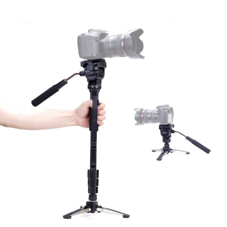 YUNTENG VCT-288RM กล้อง SLR กล้อง Monopod รองรับเท้าหัวไฮดรอลิกขาตั้งถ่ายภาพระดับมืออาชีพ, ความสูงสูงสุด: 1.48 ม., VCT-288RM
