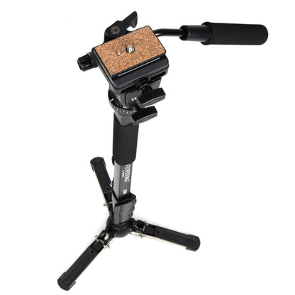 YUNTENG VCT-288RM กล้อง SLR กล้อง Monopod รองรับเท้าหัวไฮดรอลิกขาตั้งถ่ายภาพระดับมืออาชีพ, ความสูงสูงสุด: 1.48 ม., VCT-288RM