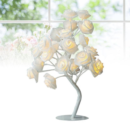 Rose ข้างเตียง Night Light Girl Heart Room ตกแต่งโคมไฟตั้งโต๊ะ,AC 220V