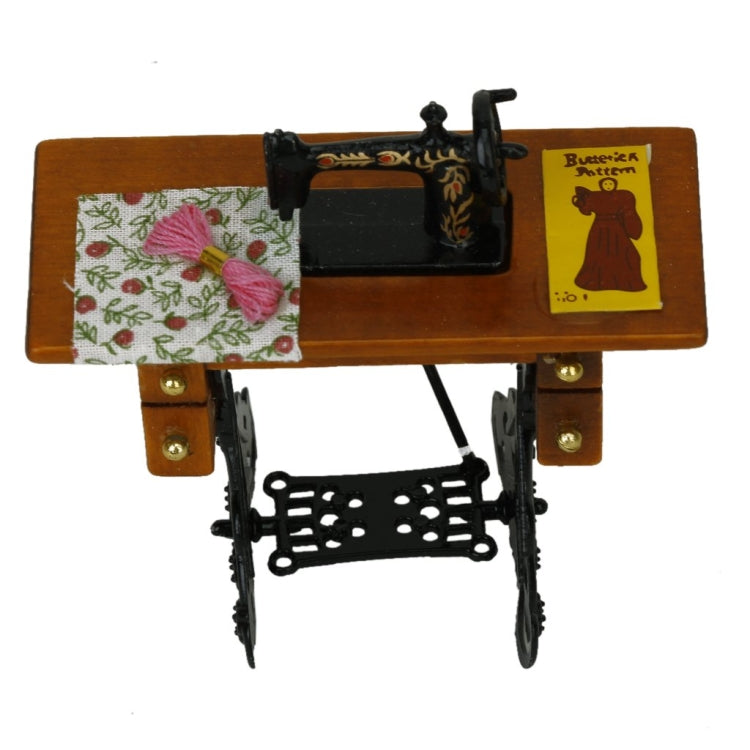 จักรเย็บผ้าขนาดเล็กของเล่นโมเดลฉากตกแต่งบ้านตุ๊กตา, Sewing Machine